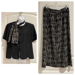 Leslie Fay dresses Top & Skirt
